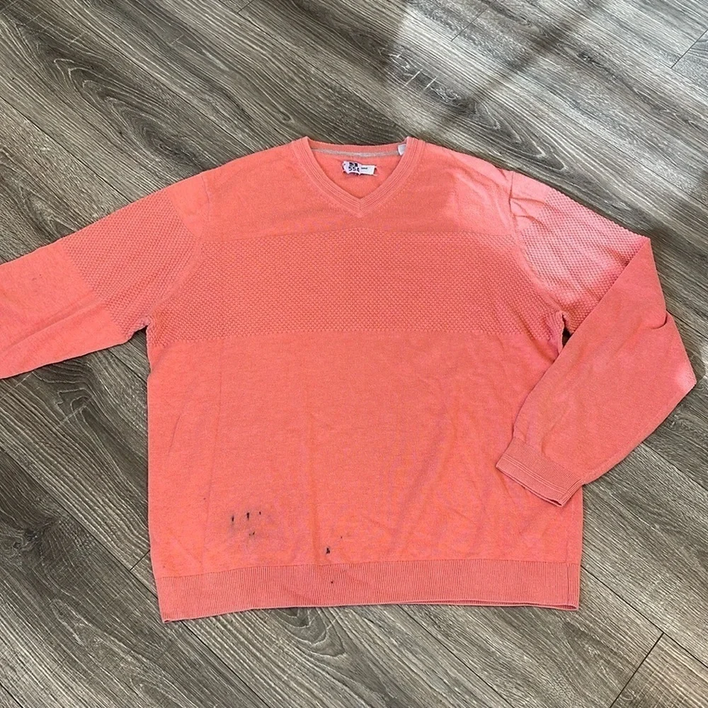 Mens Coral Tommy Bahama Lightweight Sweater